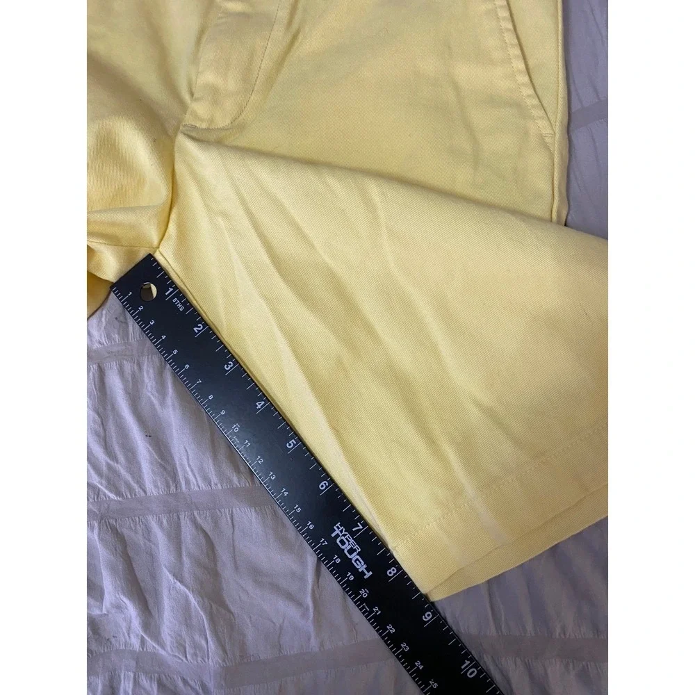 Polo Ralph Lauren Boys Size 12 Yellow Oxford Long‎ Shorts Chino Casual Preppy